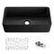 Kibi Pure 36 Fireclay Kitchen Farmhouse Apron Front Single Bowl Sink - Matte Black K2-SF36MB - alternate 1
